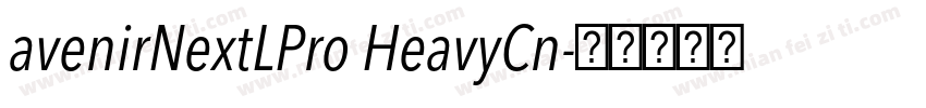 avenirNextLPro HeavyCn字体转换